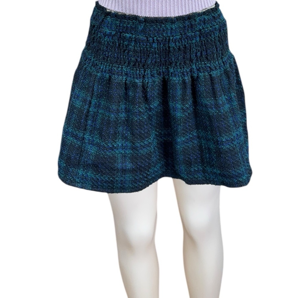 Plaid Blue Skirt